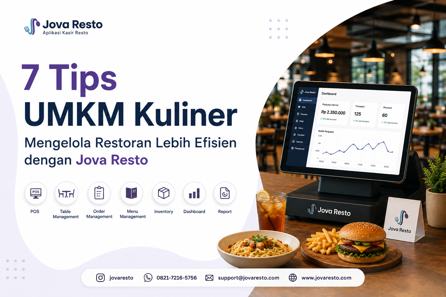 Tips UMKM Kuliner Mengelola Restoran Lebih Efisien dengan Jova Resto